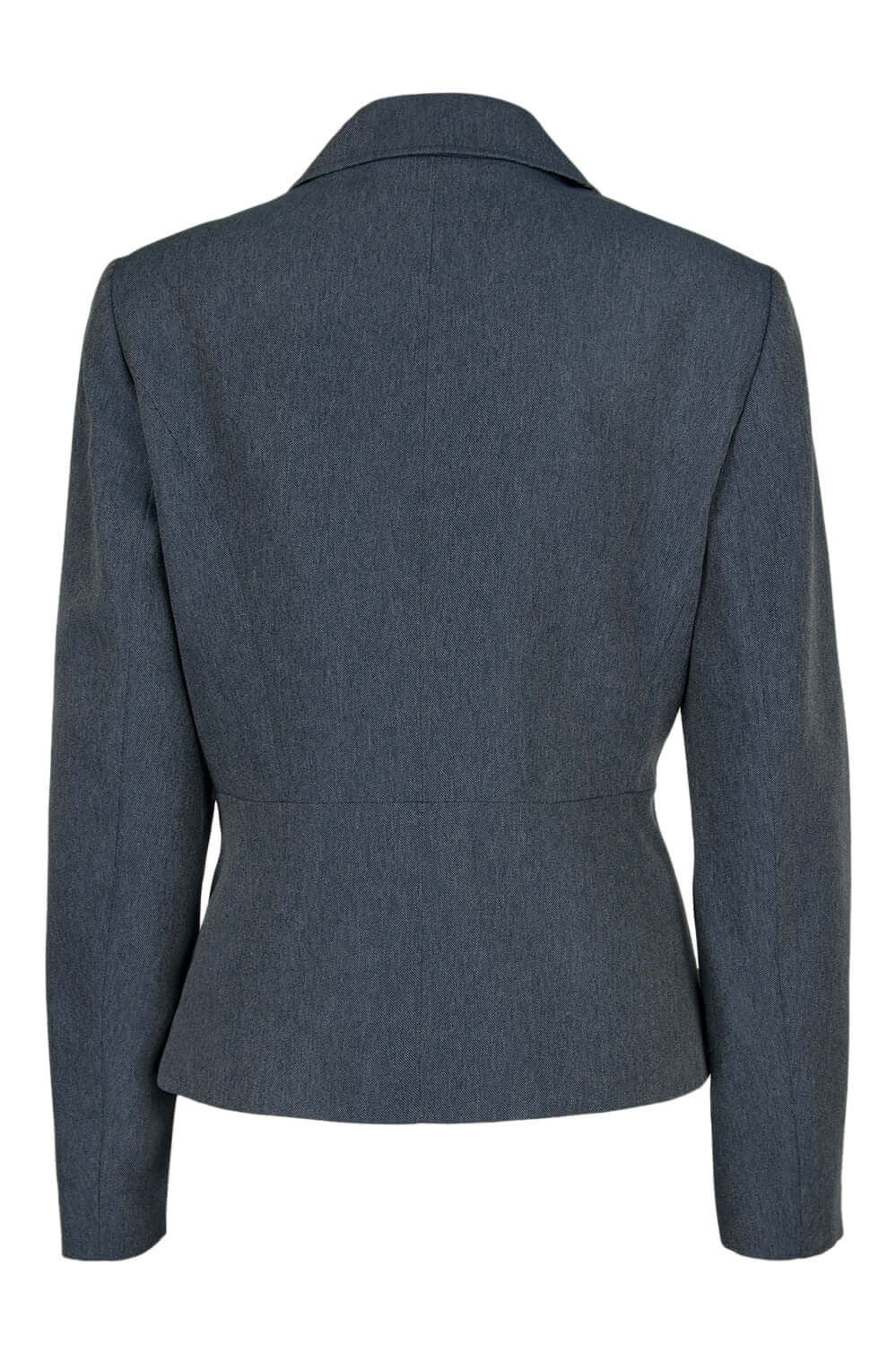 Evan Picone Knotched Collar Button Long Sleeve Twill Blazer-1