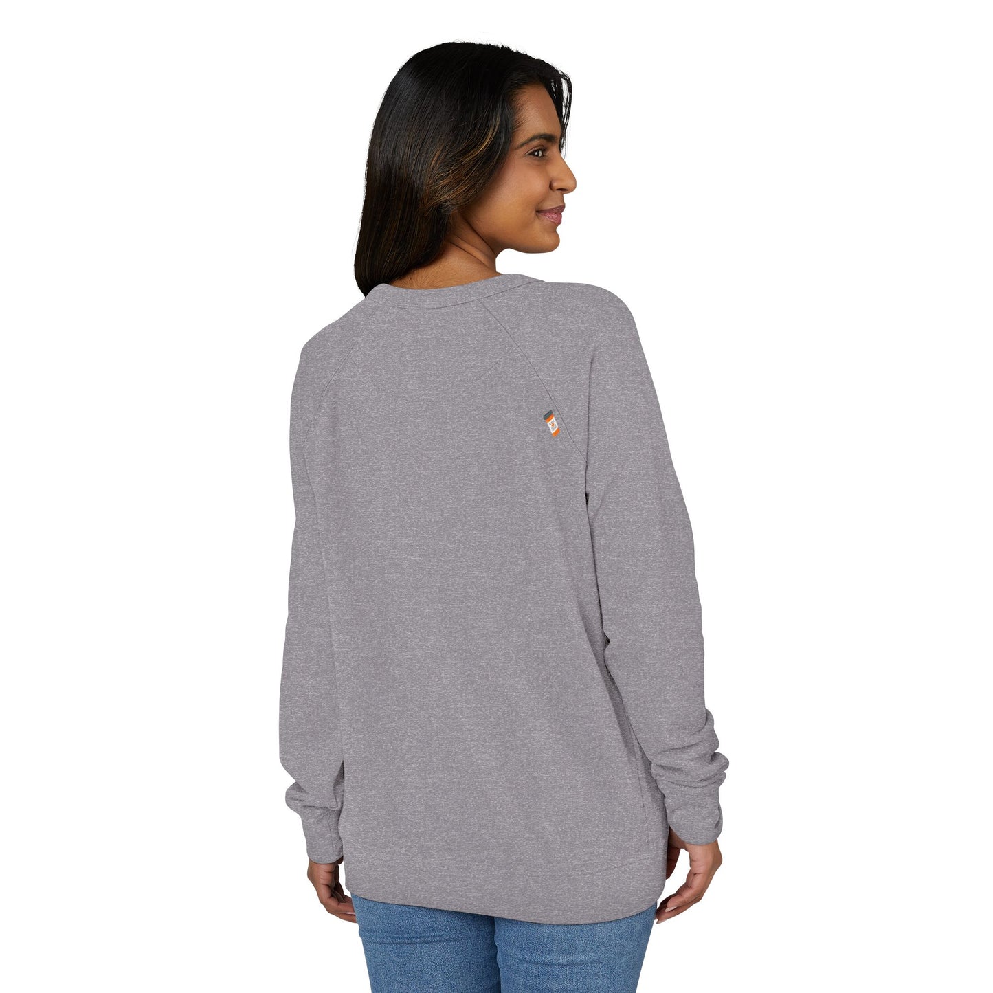 Xanax Straight Up French Terry Raglan Sweatshirt - white font in multiple colors