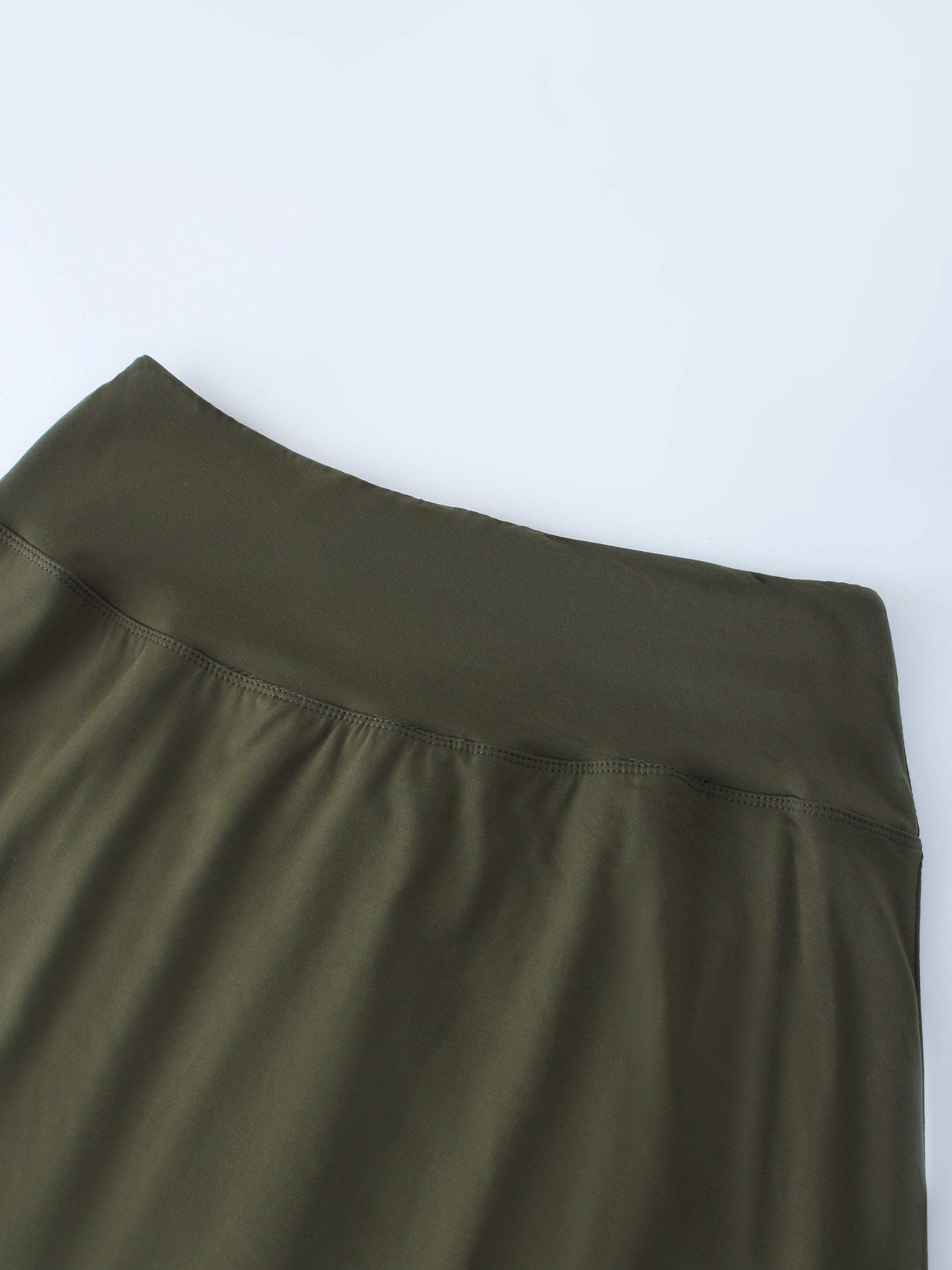 DOUBLE LAYER SKIRT-OLIVE-2