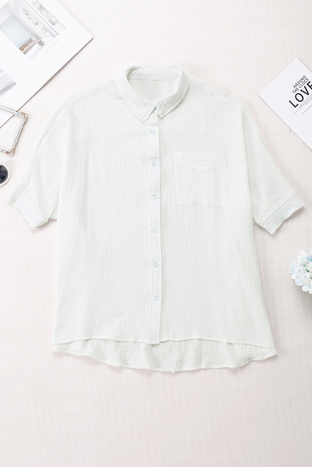 Oversized GauzeButton Down