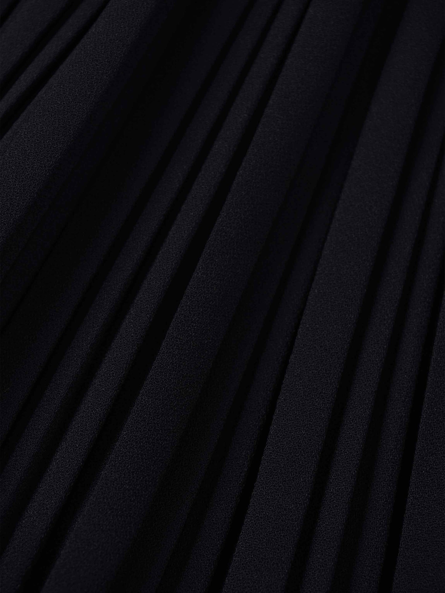 Pleated Layer Skirt 26"-Navy-3