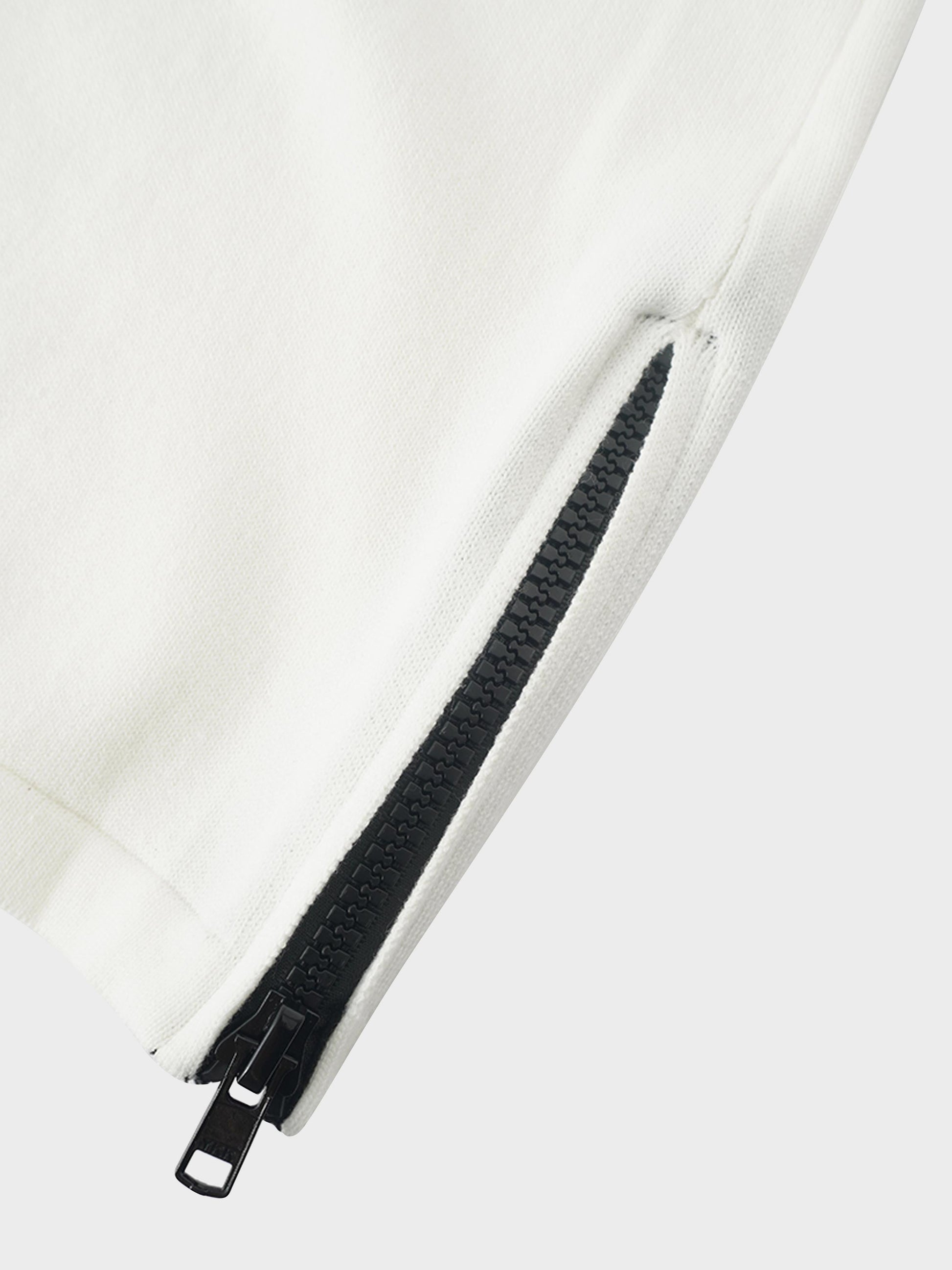Side Zipper Straight Maxi Skirt-Cream-4