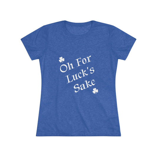 Luck's Sake NL Tee - white font