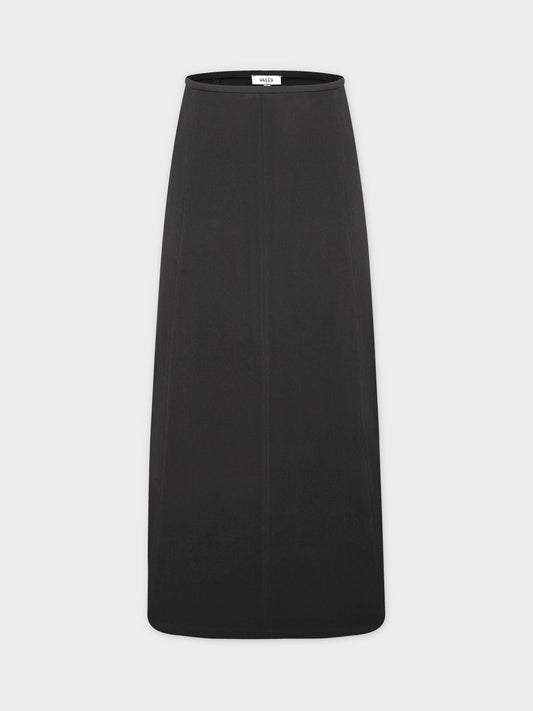The Basic Flare Skirt 37"-Black-0