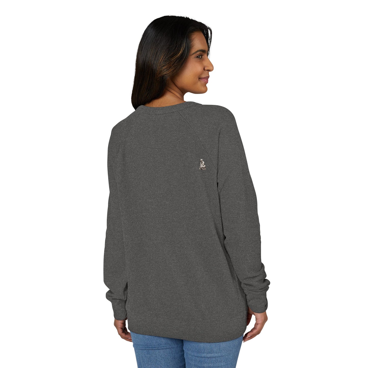 Overthinking French Terry Raglan Sweatshirt - white font in multiple colors