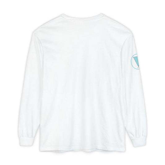 Thrive White Long Sleeve Logo Tee