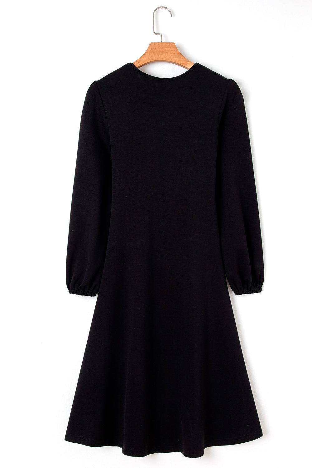 Ruched Long Sleeve Midi Dress in multiple colors