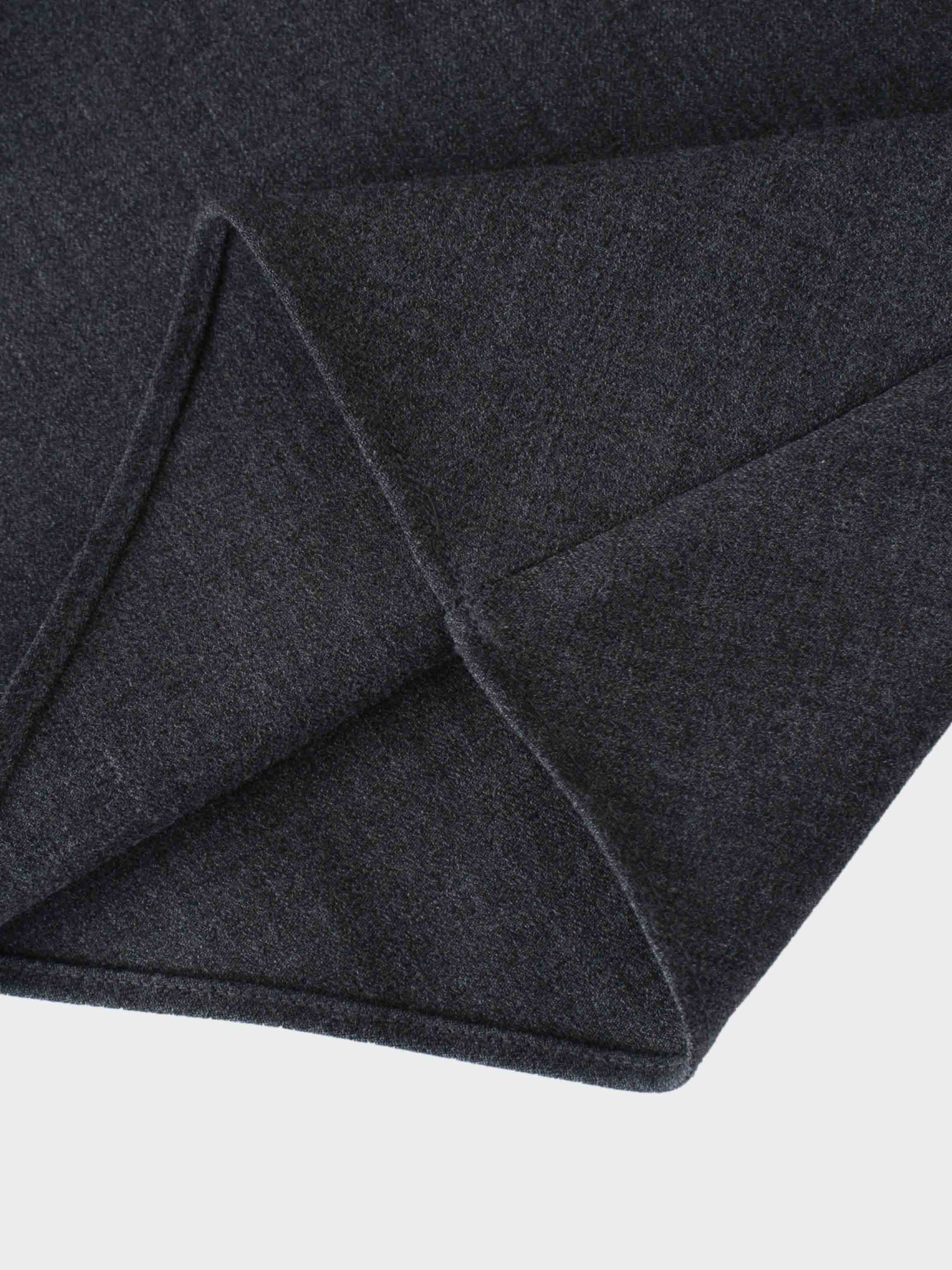 Wool Blend Slip Skirt-Grey-3