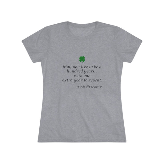 Irish Proverb NL Tee - black font