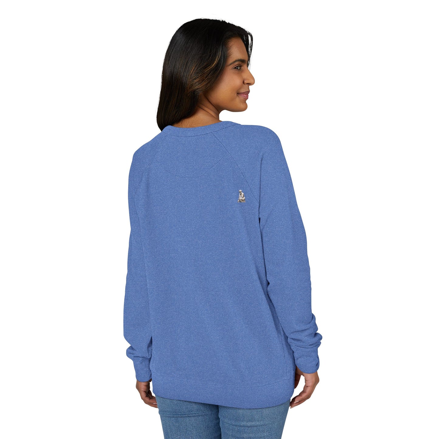Overthinking French Terry Raglan Sweatshirt - white font in multiple colors