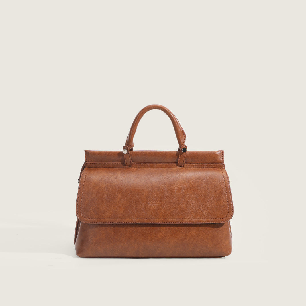MD Handle Bag in brown and black