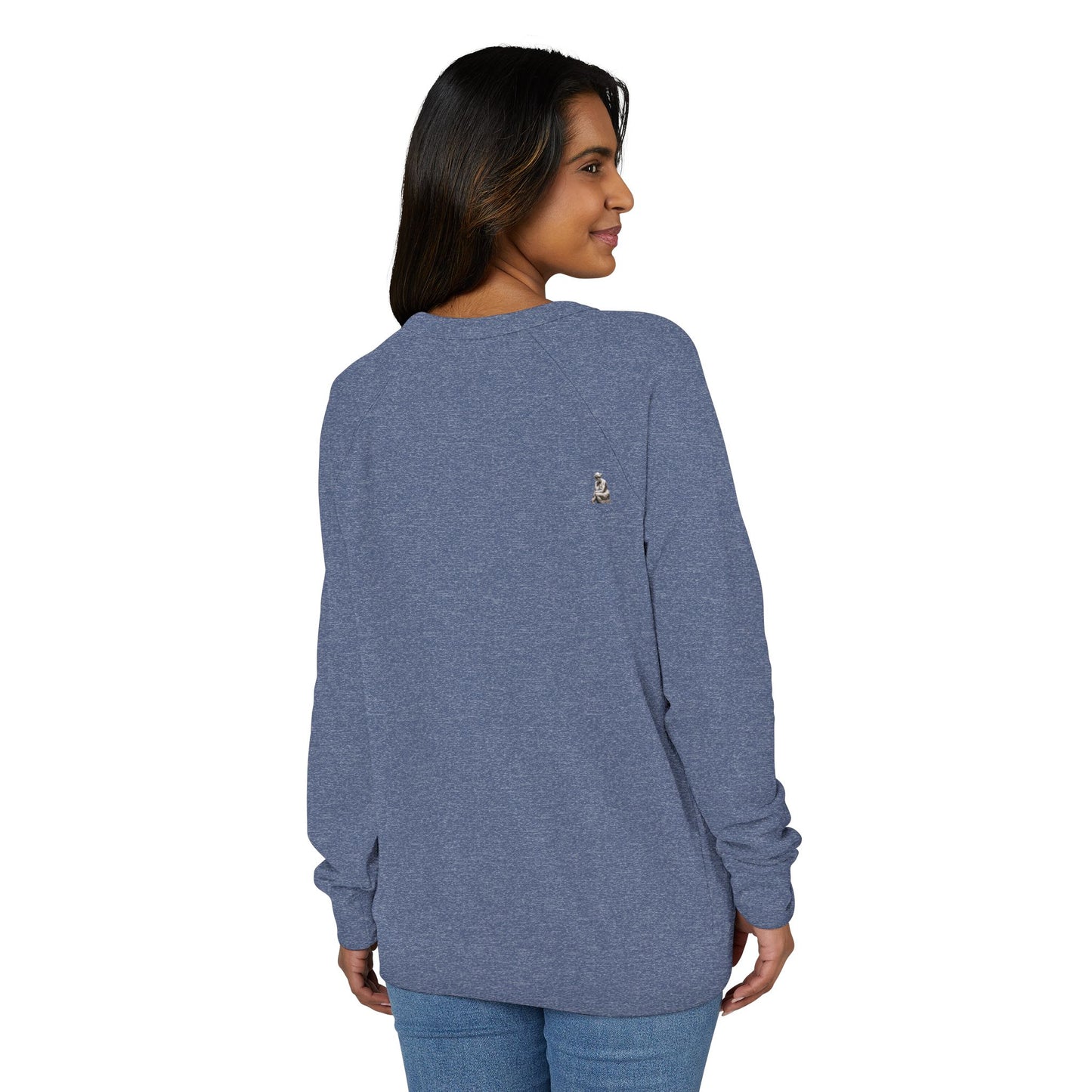 Overthinking French Terry Raglan Sweatshirt - white font in multiple colors
