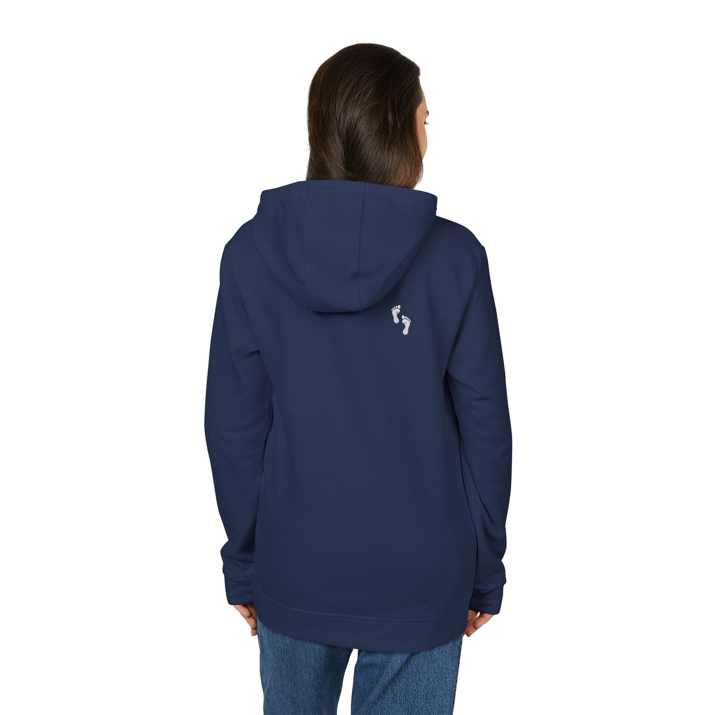 Feet in Straps Fleece Hoodie - white font in multiple colors
