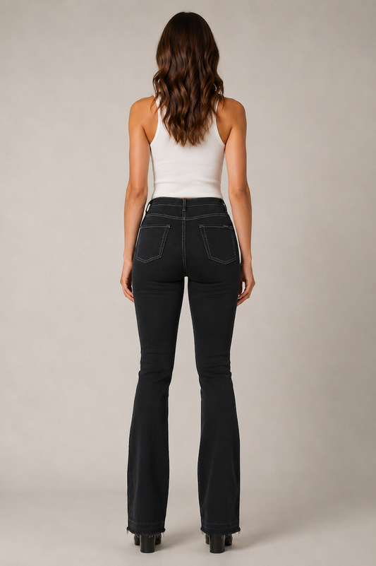 The Faith Jean 34" - High Rise Boot Cut in black