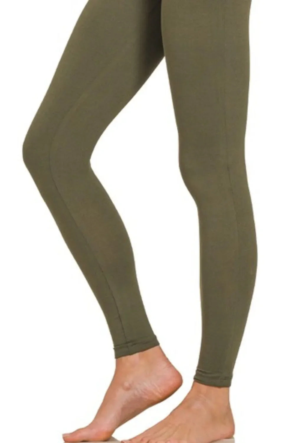 Zenana Premium Microfiber Wide Waistband Leggings-2