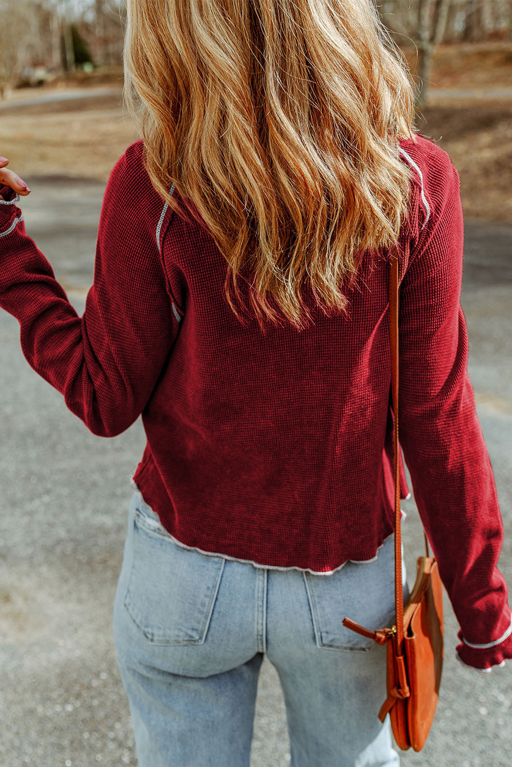 Football Thermal Graphic Knit Top