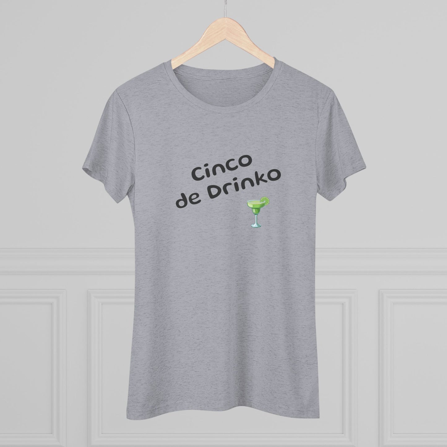 Cinco de Drinko NL Tee - in grey and heather white