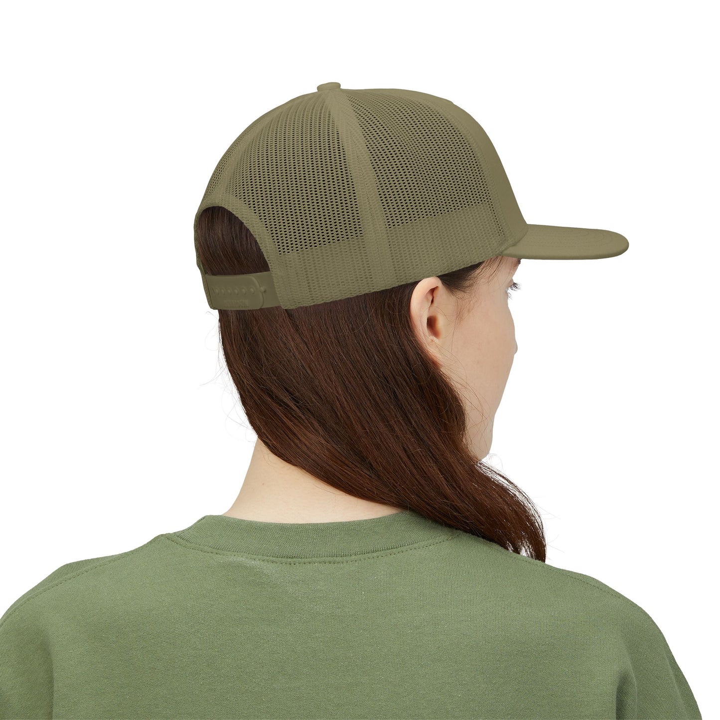 Feet in Straps Embroidered Snapback Trucker Cap - black font in multiple colors