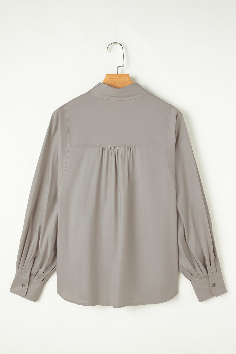 Side Slits Loose Fit Button Down Shirt