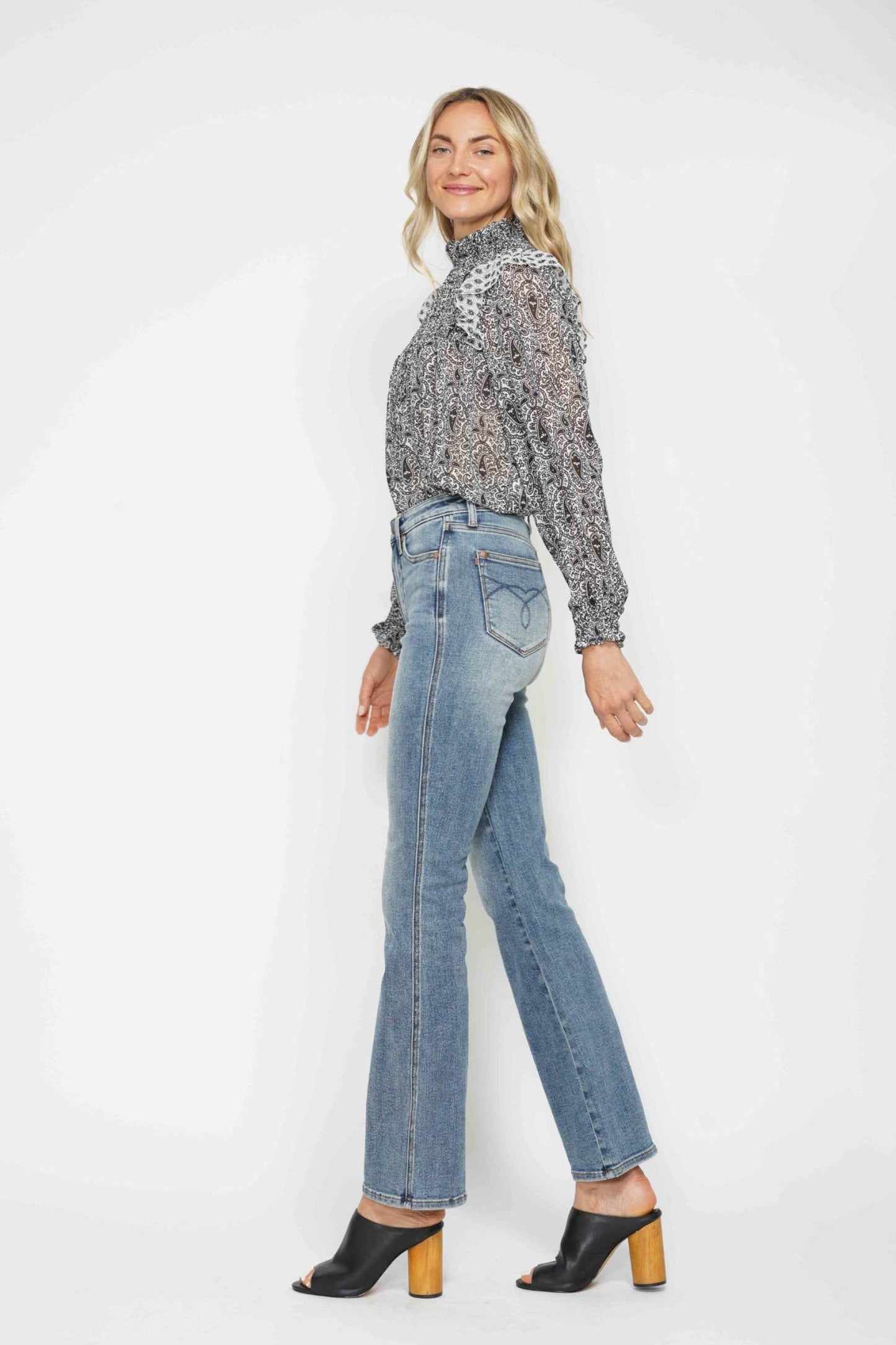 The Estelle Jean - High Rise Bootcut Jeans with Tummy Control by Judy Blue (long, regular, short lengths)