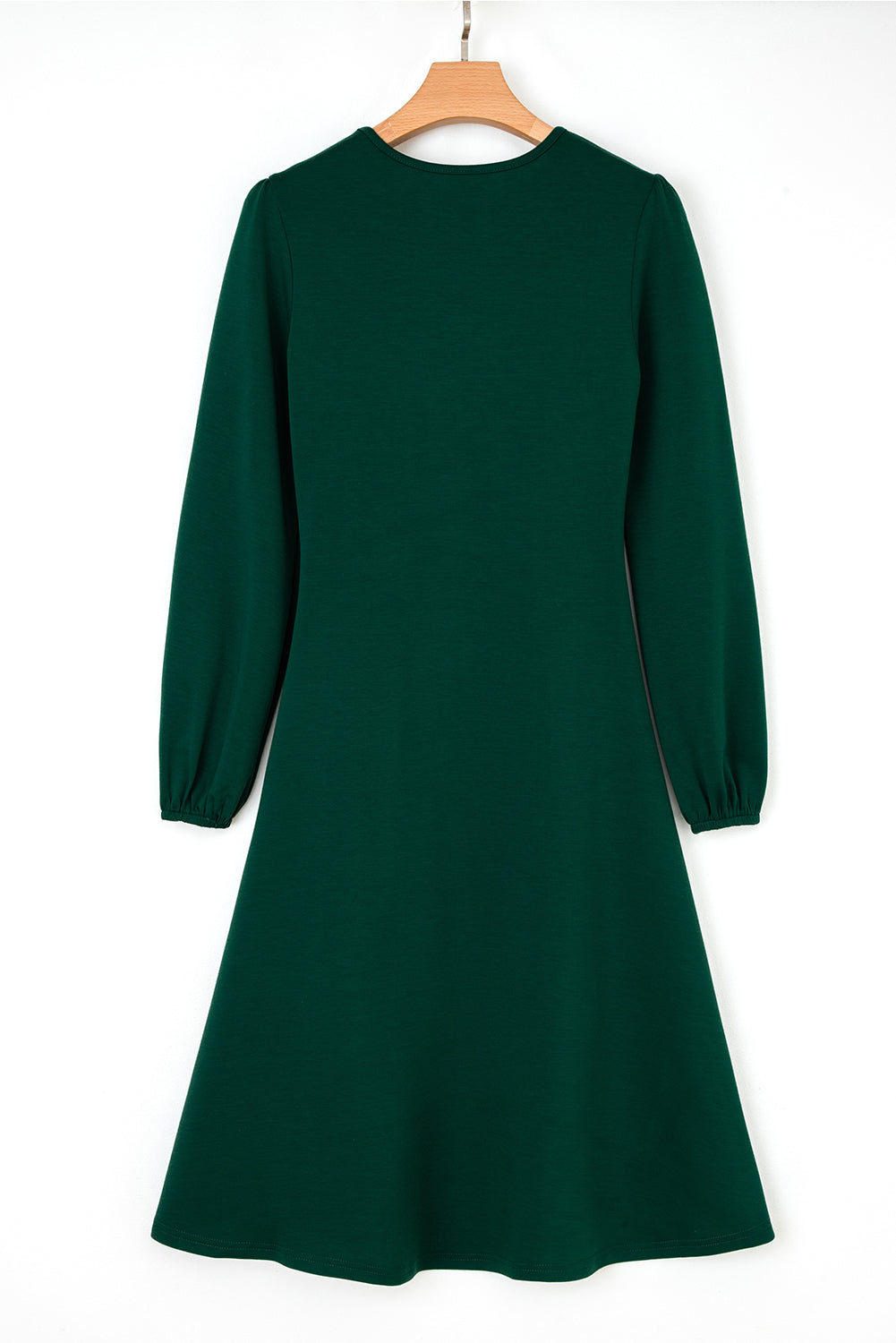 Ruched Long Sleeve Midi Dress in multiple colors