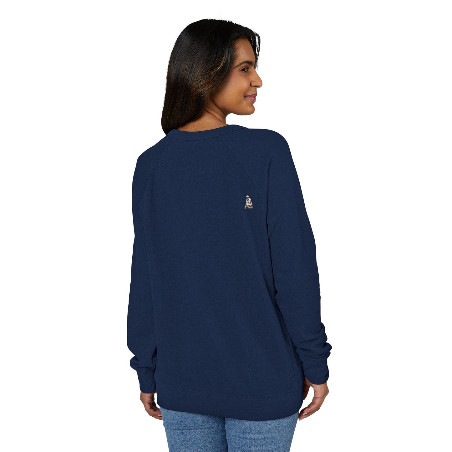 Overthinking French Terry Raglan Sweatshirt - white font in multiple colors