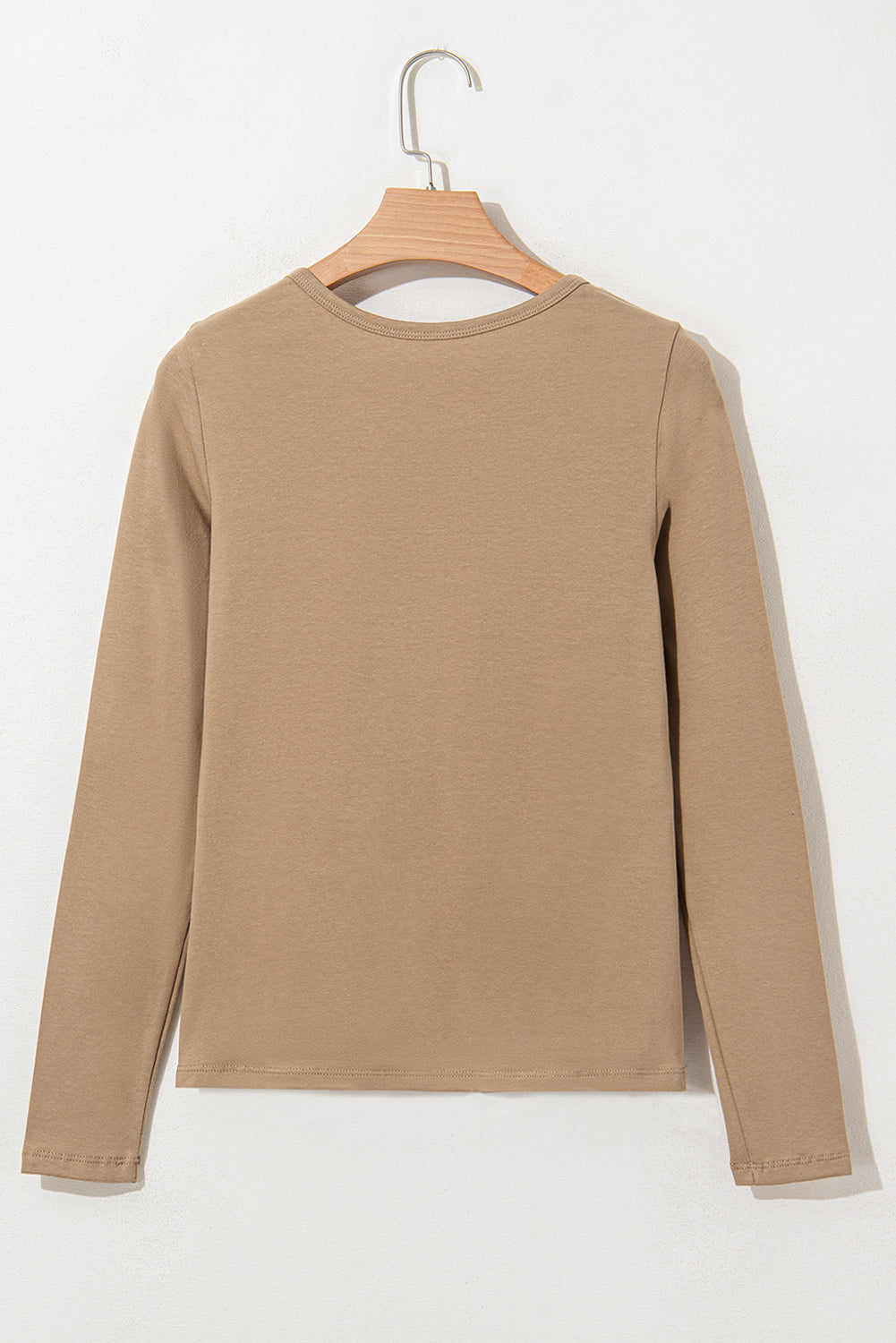 Buttons V Neck Slim Fit Top