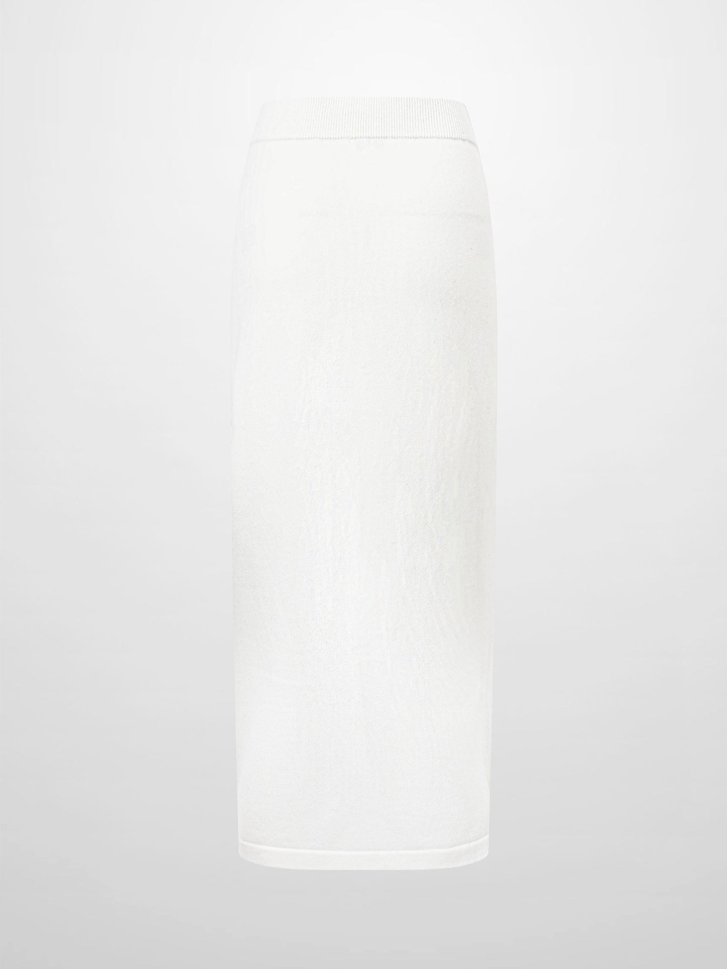 Side Zipper Straight Maxi Skirt-Cream-1
