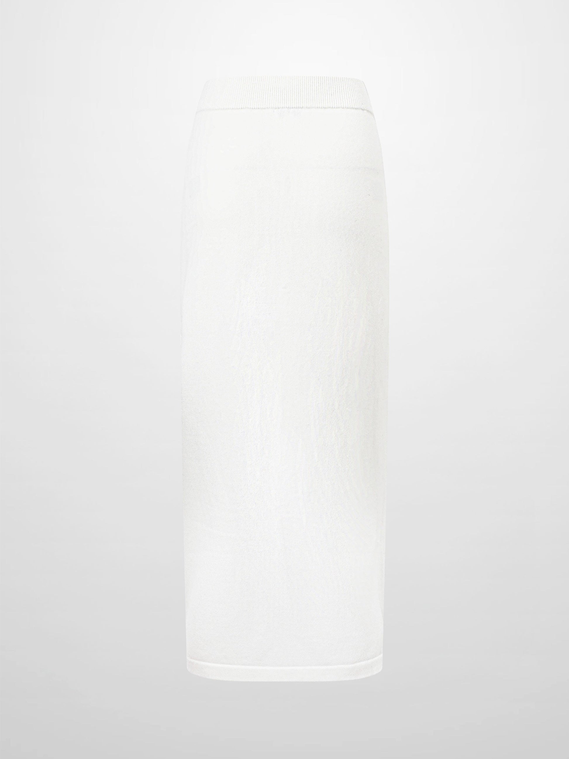 Side Zipper Straight Maxi Skirt-Cream-1