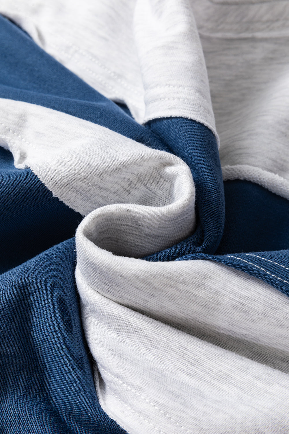Striped Raw Seam Sweatshirt