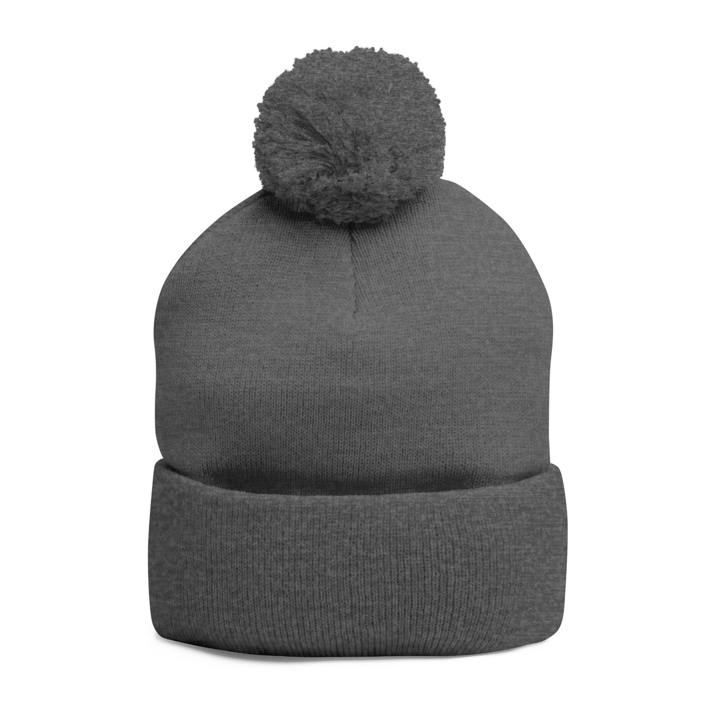 WTF Pom-Pom Knit Cap (Embroidery) - black font in multiple colors