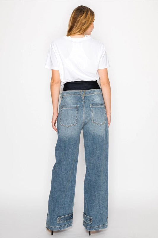 The Liza Jean - Adjustable Hem Wide Leg by Artemis Vintage