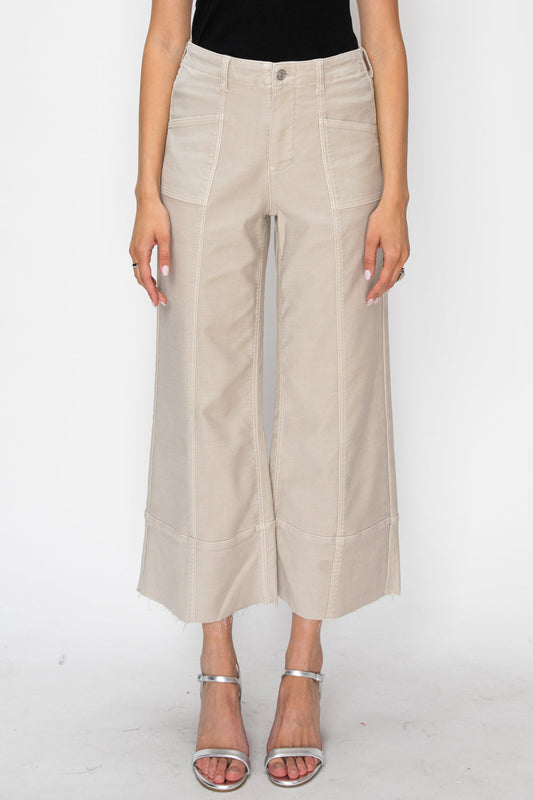 The Leigh Jean - High Rise Slim Crop Palazzo by Artemis Vintage