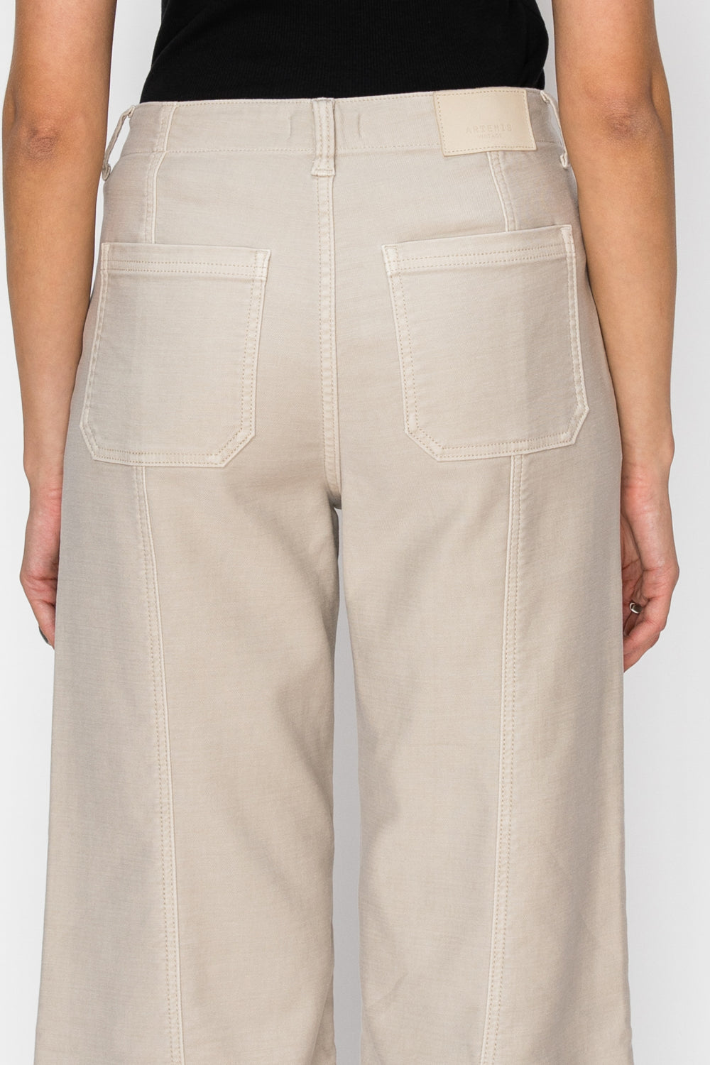 The Leigh Jean - High Rise Slim Crop Palazzo by Artemis Vintage