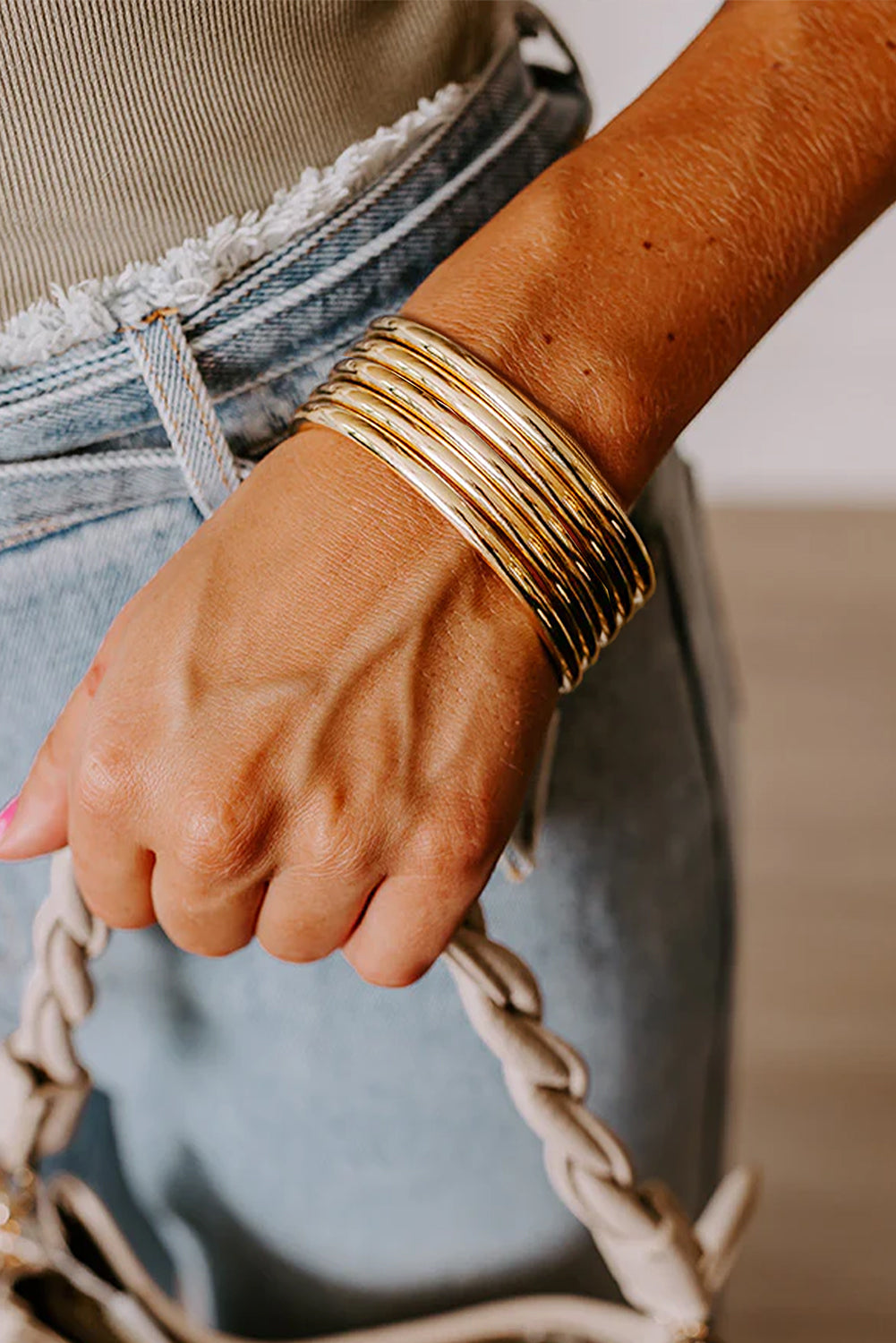 Gold Multi Layer Bangle