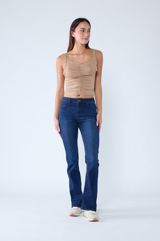 The Arpitha Jean - Mid Rise 5-Pocket Bootcut in multiple colors