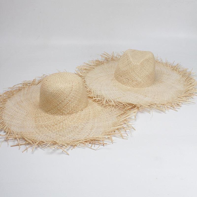 Foldable Handmade Vintage Straw Hat