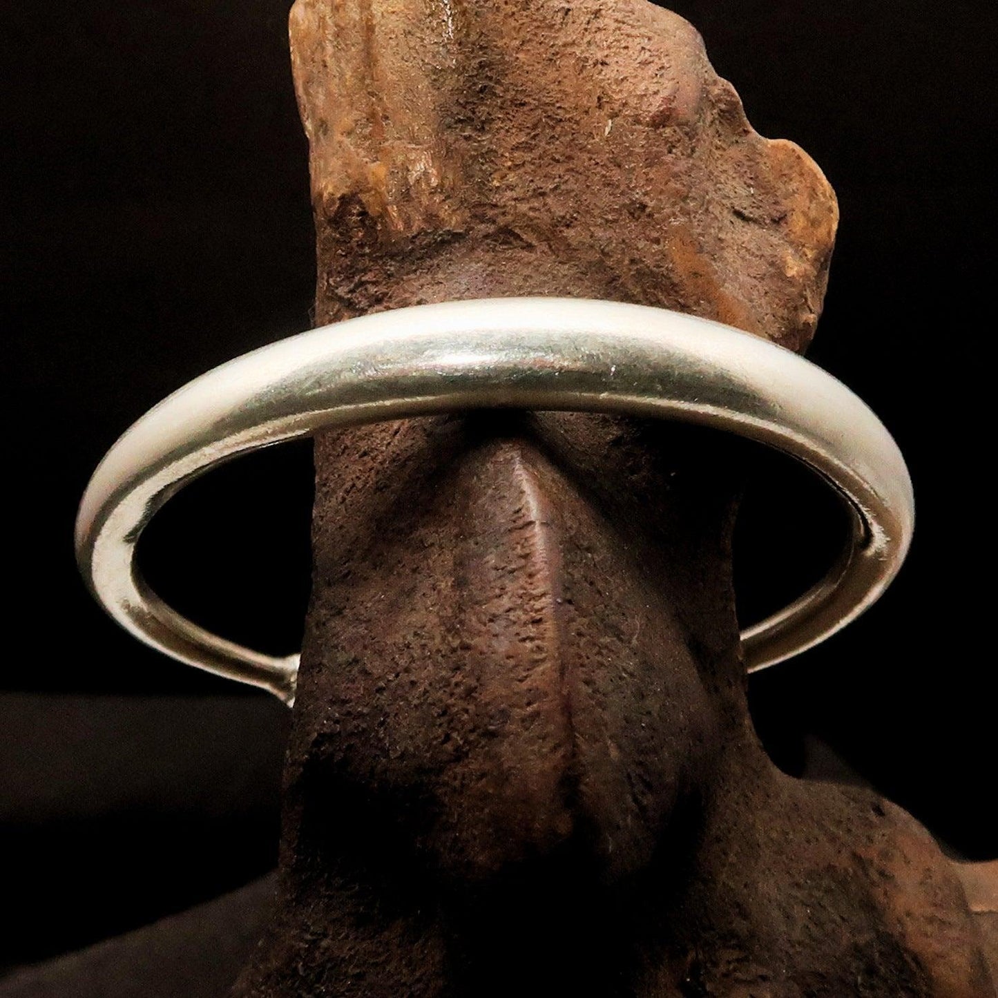 Excellent handcrafted slim minimalistic Sterling Silver Bracelet / Bangle-0