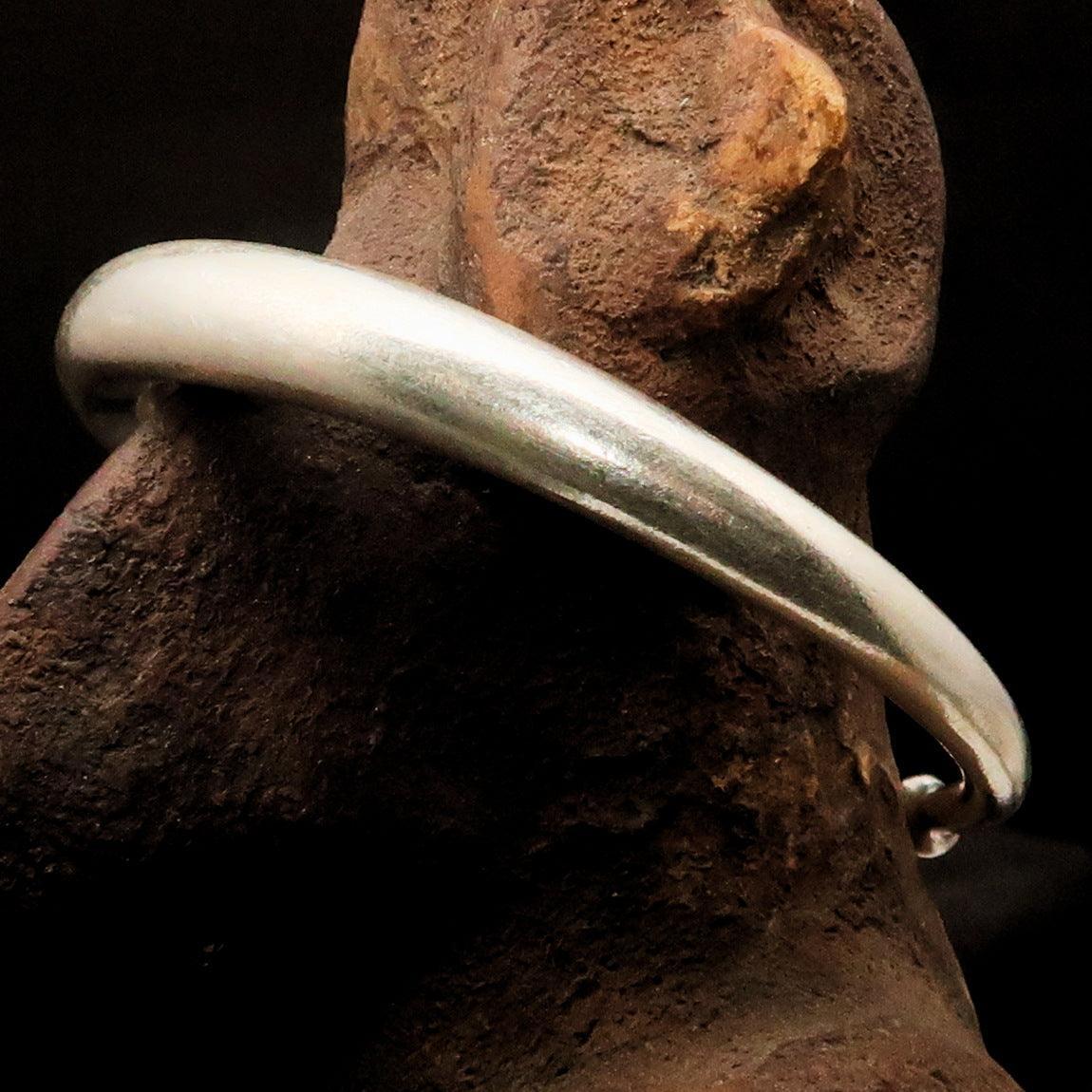 Excellent handcrafted slim minimalistic Sterling Silver Bracelet / Bangle-4