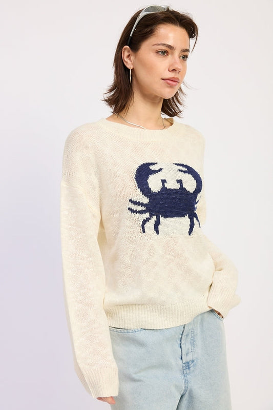 Blue Crab Sweater