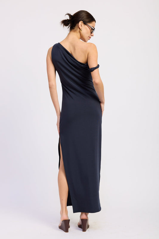 Lara Asymmetrical Twist Maxi Dress