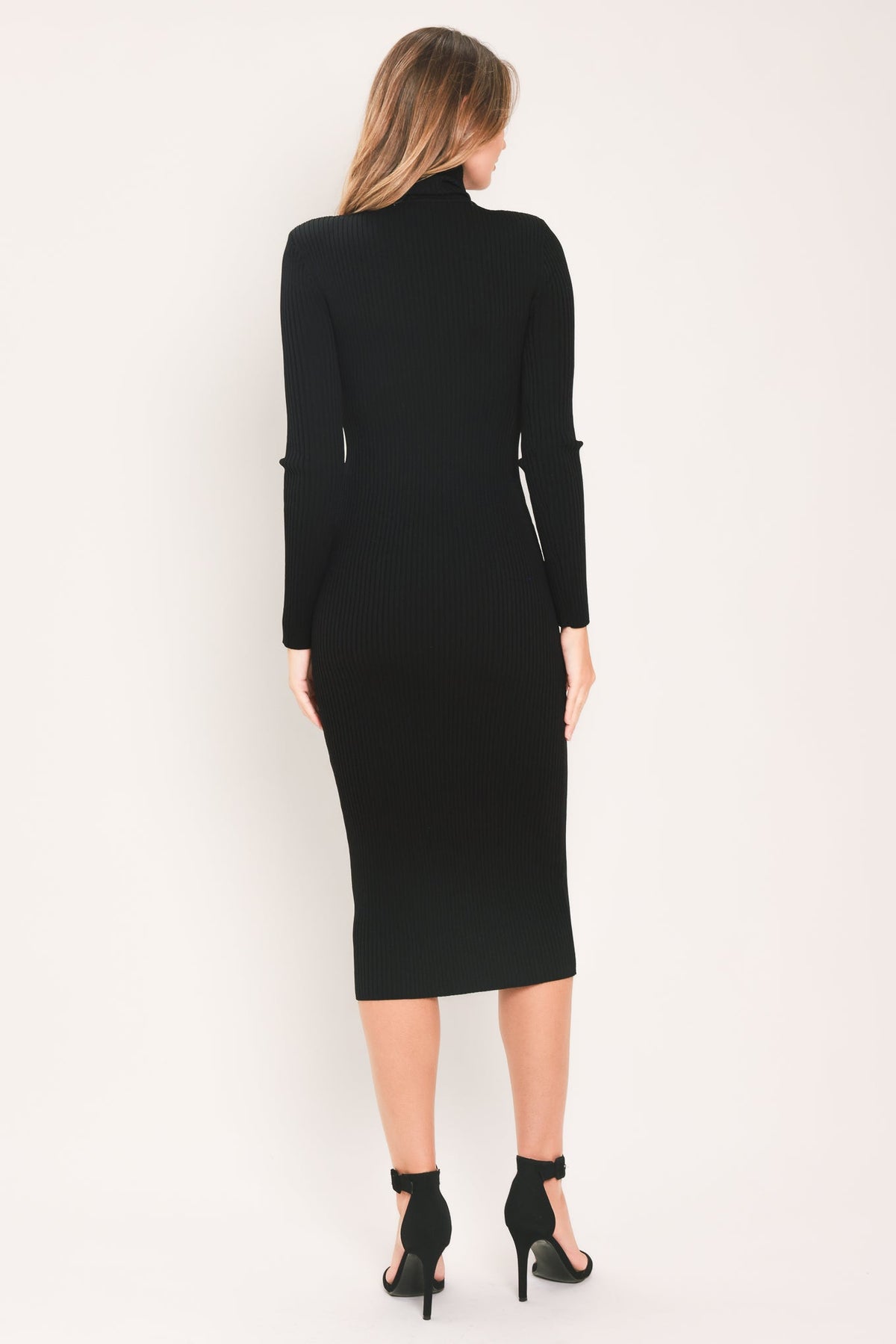 NEW - Turtleneck Midi Sweater Dress