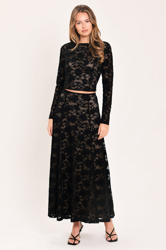 Noir Lace Moonrise Top