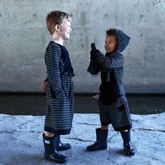 Black Knitted Hat-Scarf-1