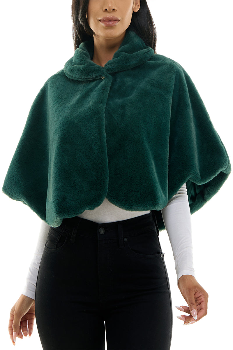 Faux Fur Cape