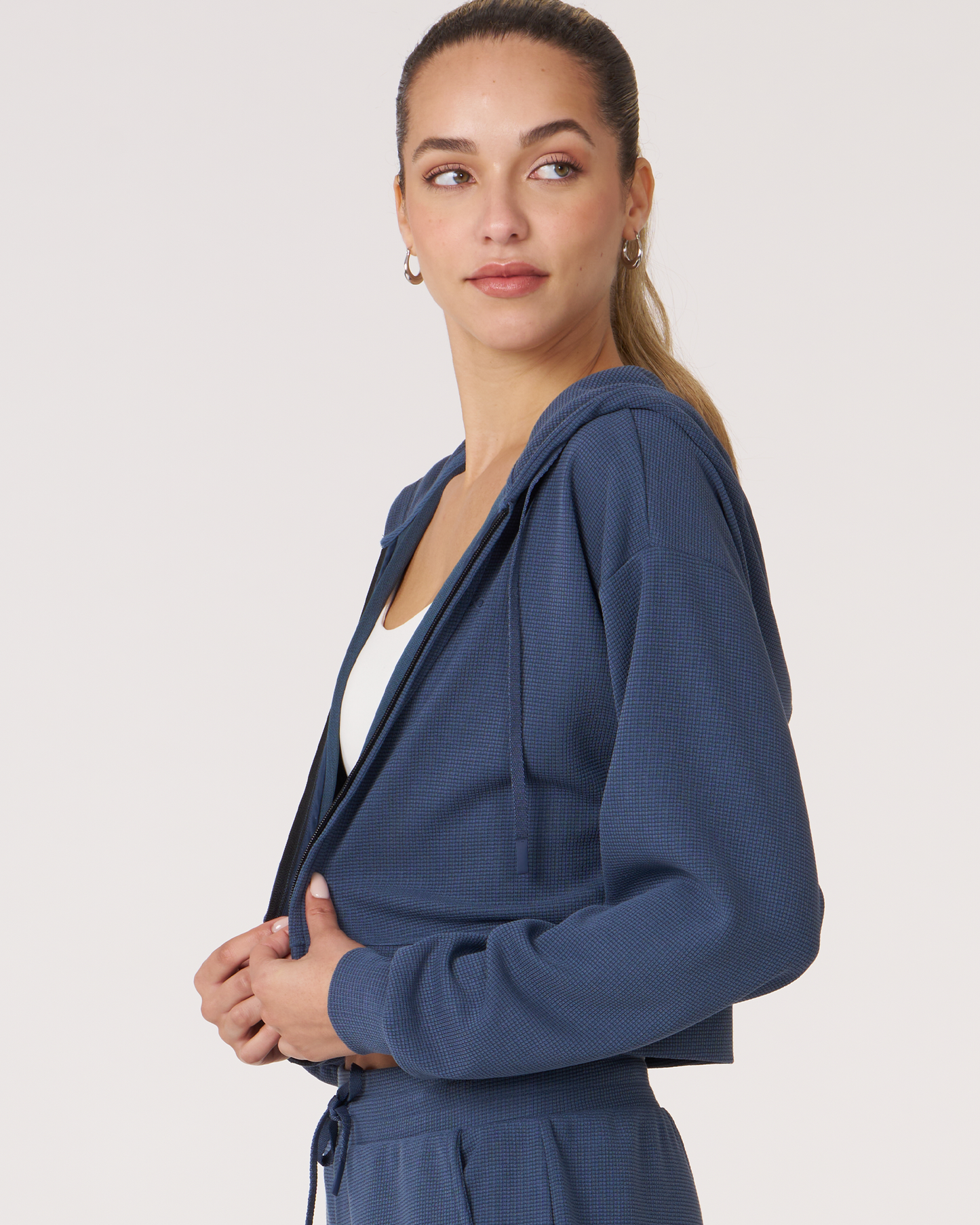 Retreat Waffle Zip Up Jacket with Hood