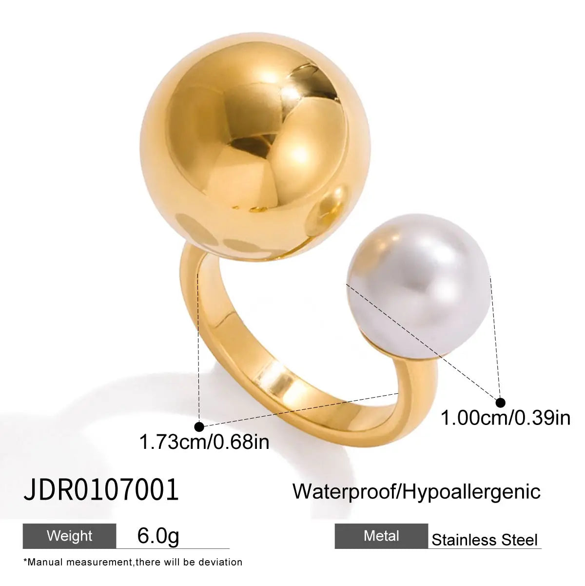 Gold & Pearl Ring