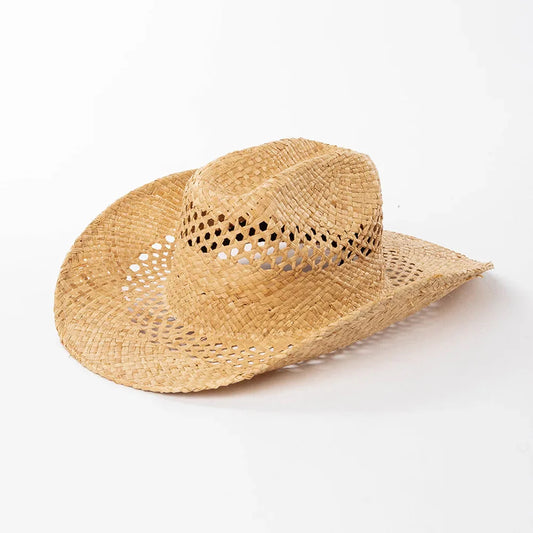 Raffia Straw Cowboy Hat
