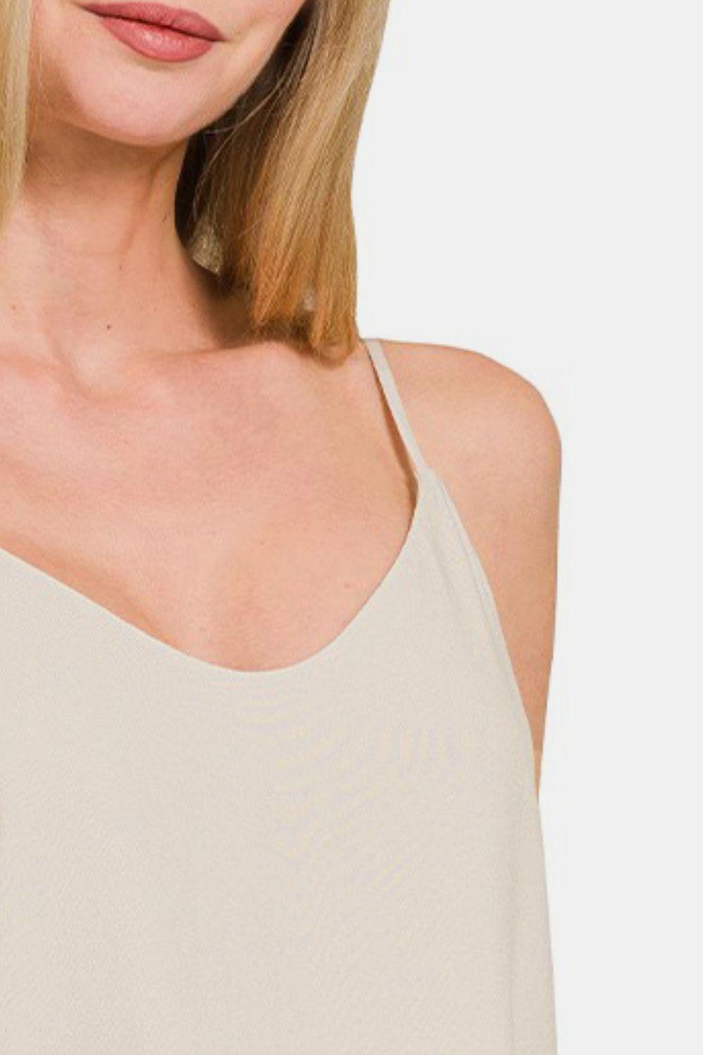 Zenana Two Layered Spaghetti Strap Cami-2
