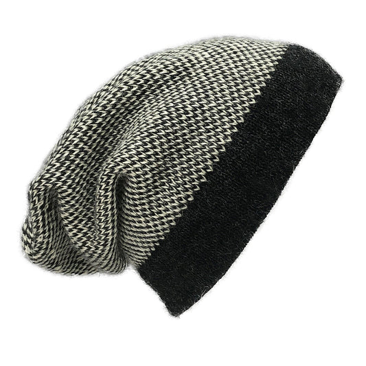 Interwoven Alpaca Beanie in Midnight
